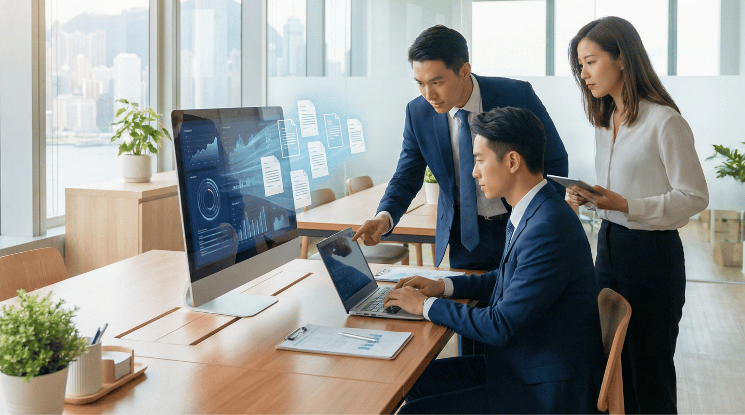 Lexmark Solutions 香港辦公室環境：現代化企業會議室